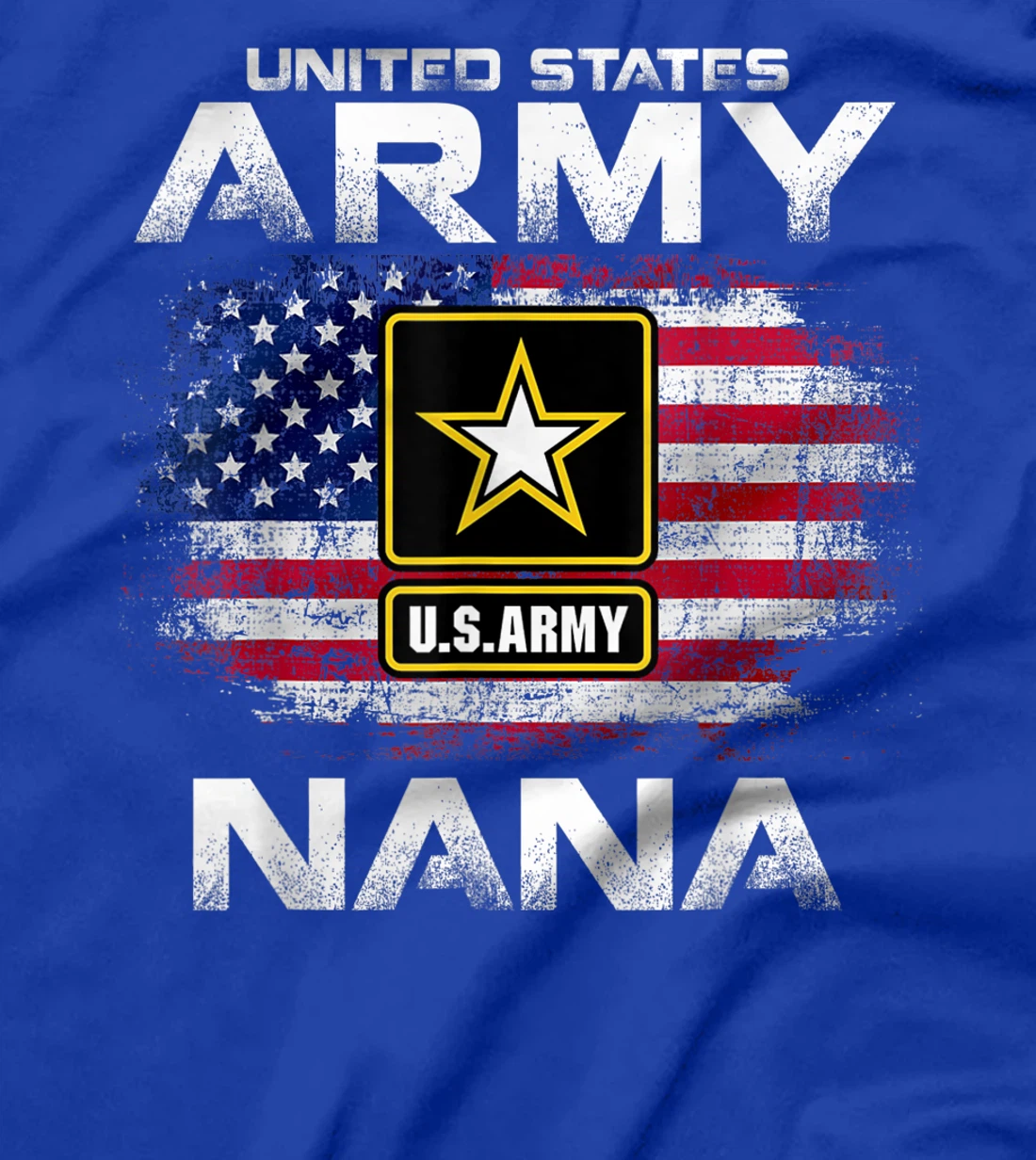 United States Army Nana With American Flag Veteran Gift T-Shirt
