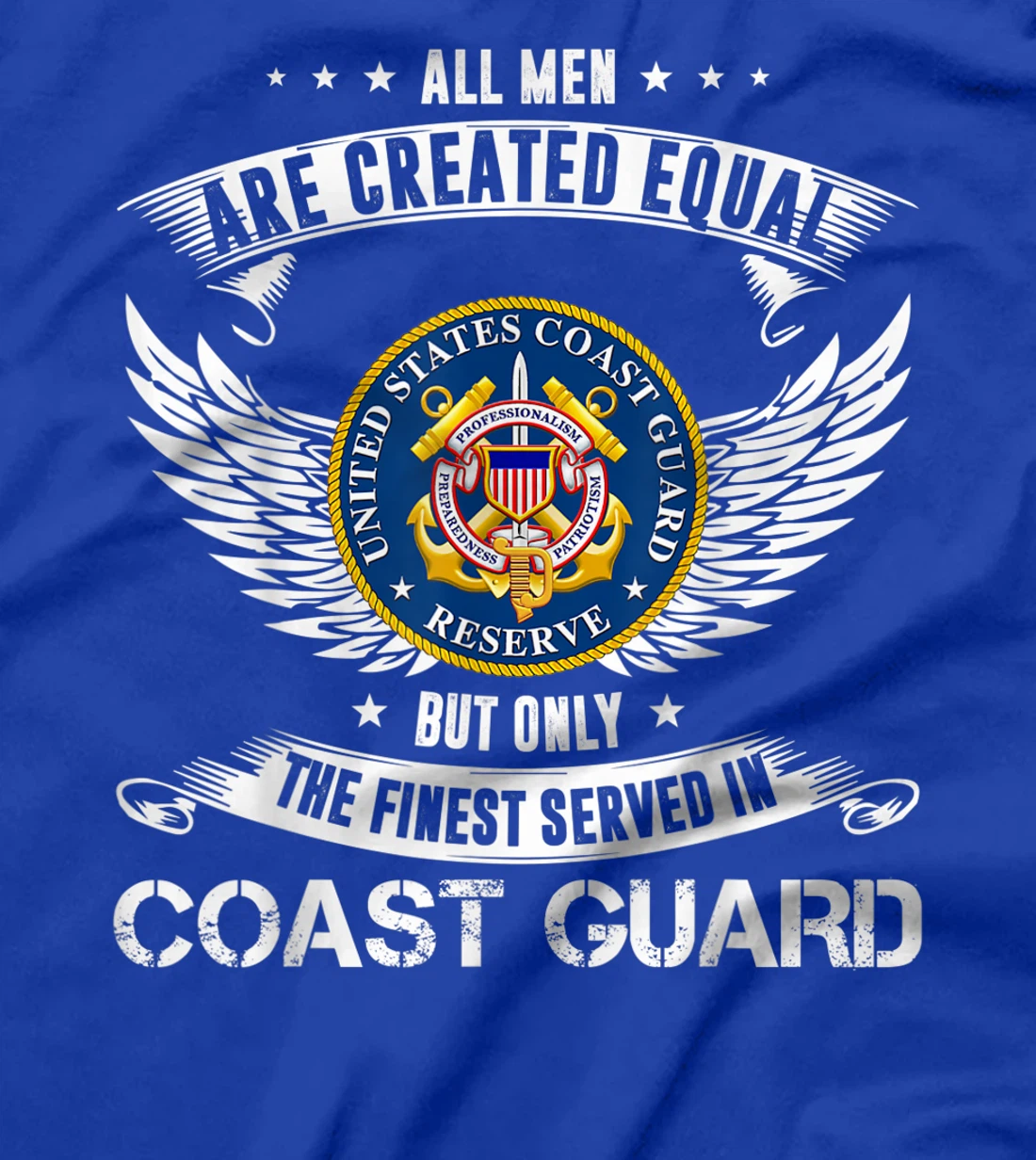 Vintage The Finest Men Is Served In US Coast Guard Veteran T-Shirt