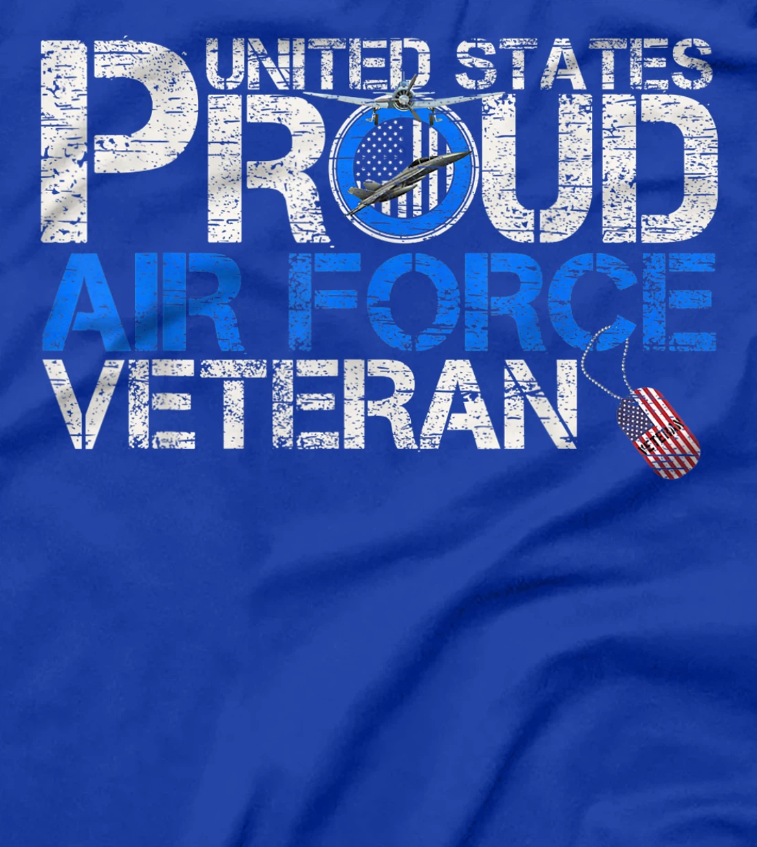 Vintage United States Proud Air Force Veteran U.S Military T-Shirt