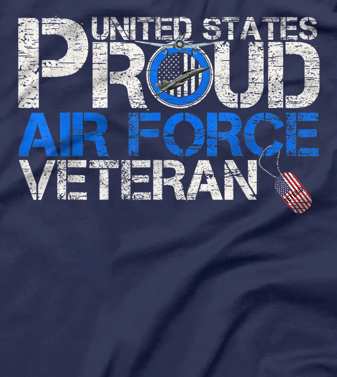Vintage United States Proud Air Force Veteran U.S Military T-Shirt