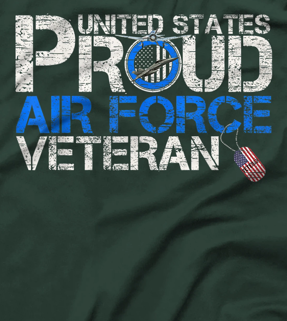 Vintage United States Proud Air Force Veteran U.S Military T-Shirt