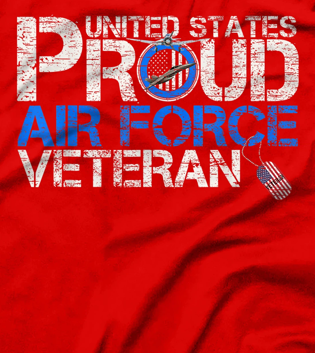 Vintage United States Proud Air Force Veteran U.S Military T-Shirt
