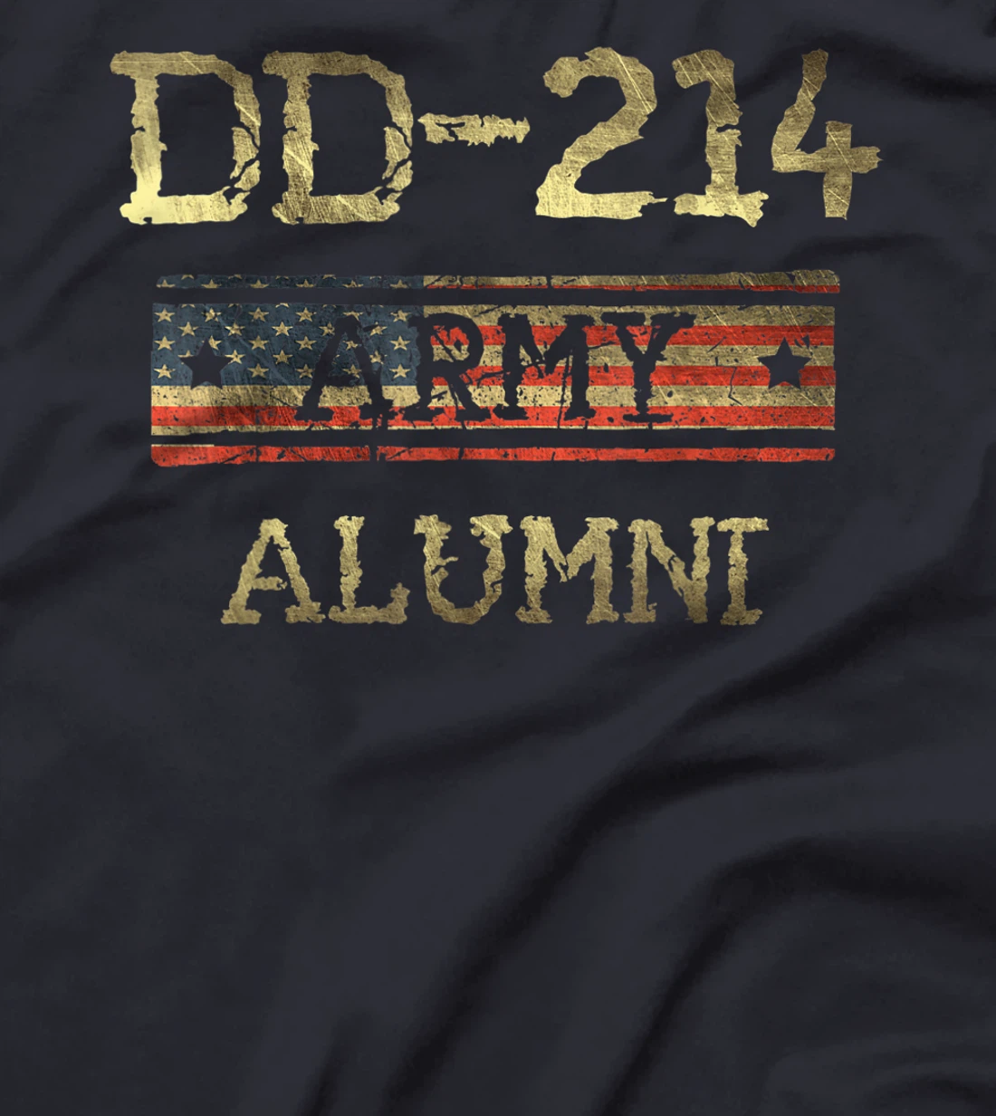 DD-214 US Army Alumni Vintage Veteran Retired Military Gift T-Shirt