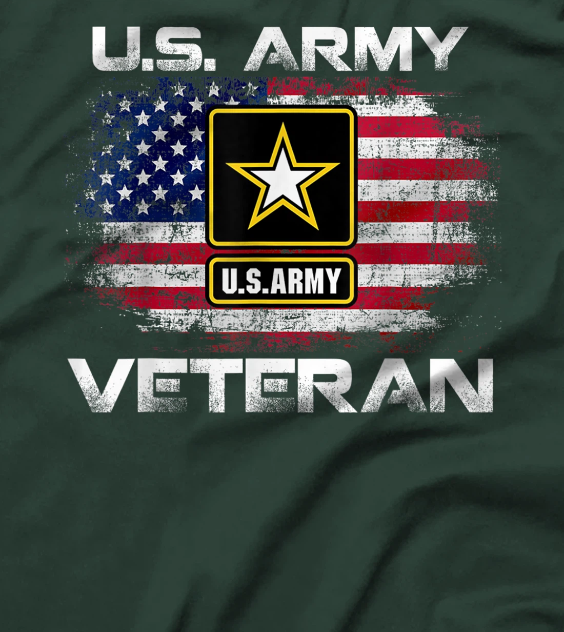 U.S Army Veteran United States USA Flag For Veteran Gift T-Shirt