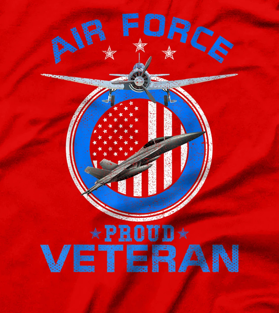 Vintage US Air Force Proud Veteran Funny U.S Military Gift T-Shirt