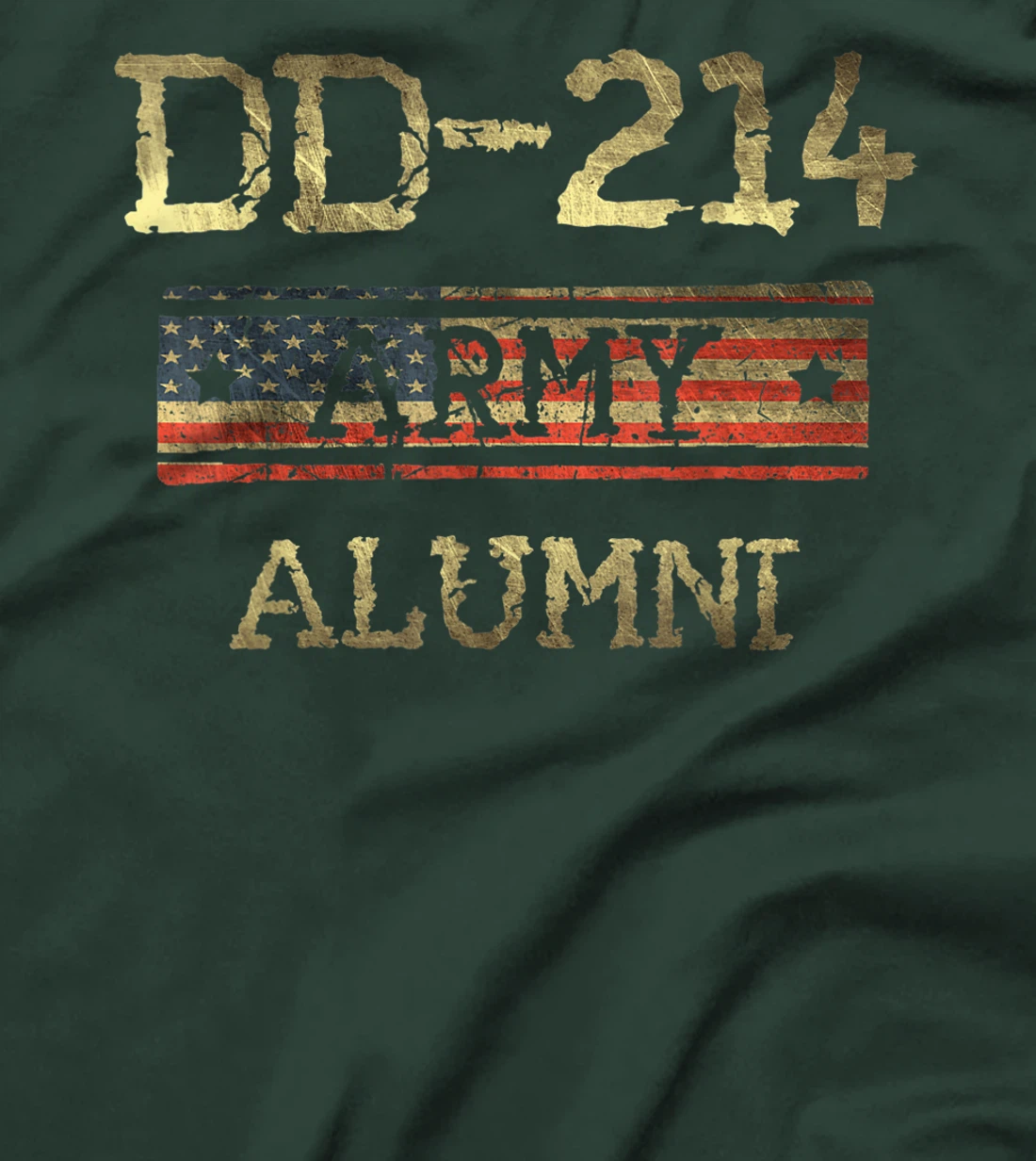 DD-214 US Army Alumni Vintage Veteran Retired Military Gift T-Shirt