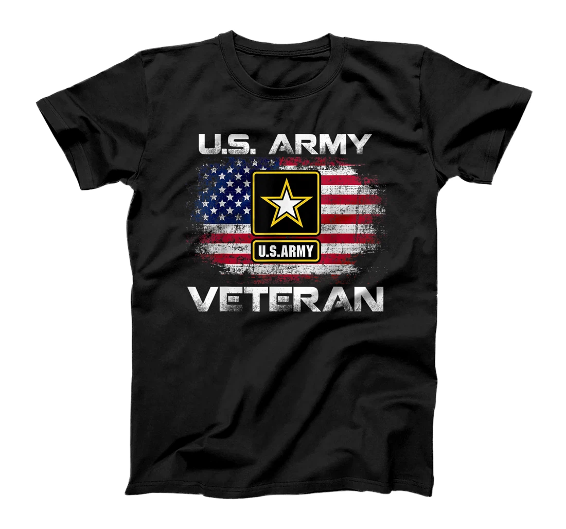 U.S Army Veteran United States USA Flag For Veteran Gift T-Shirt