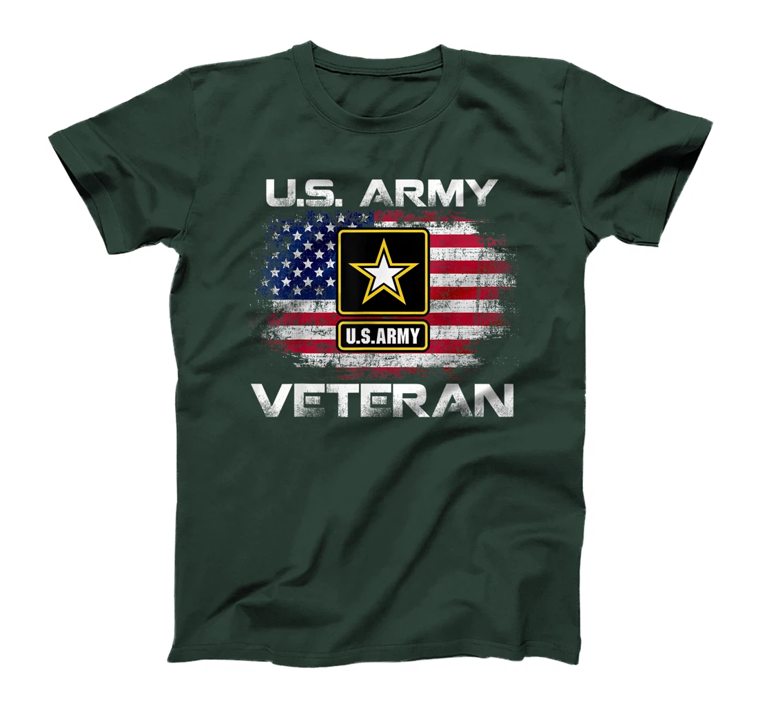 U.S Army Veteran United States USA Flag For Veteran Gift T-Shirt