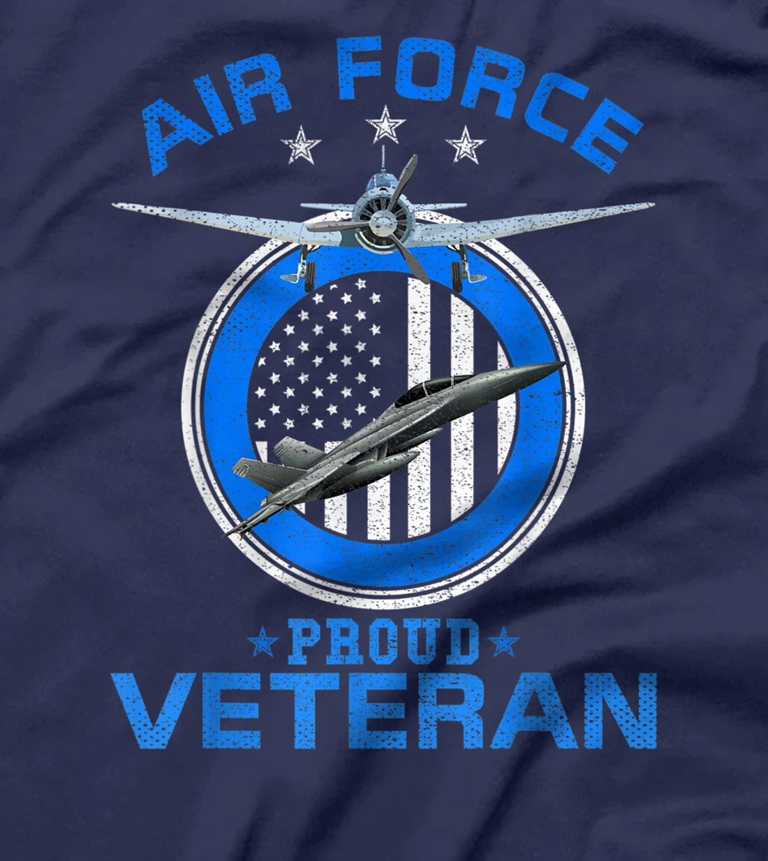 Vintage US Air Force Proud Veteran Funny U.S Military Gift T-Shirt