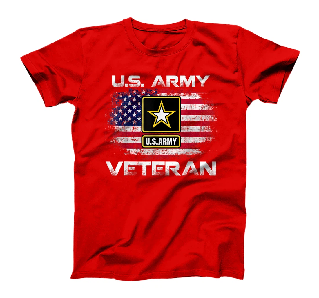 U.S Army Veteran United States USA Flag For Veteran Gift T-Shirt