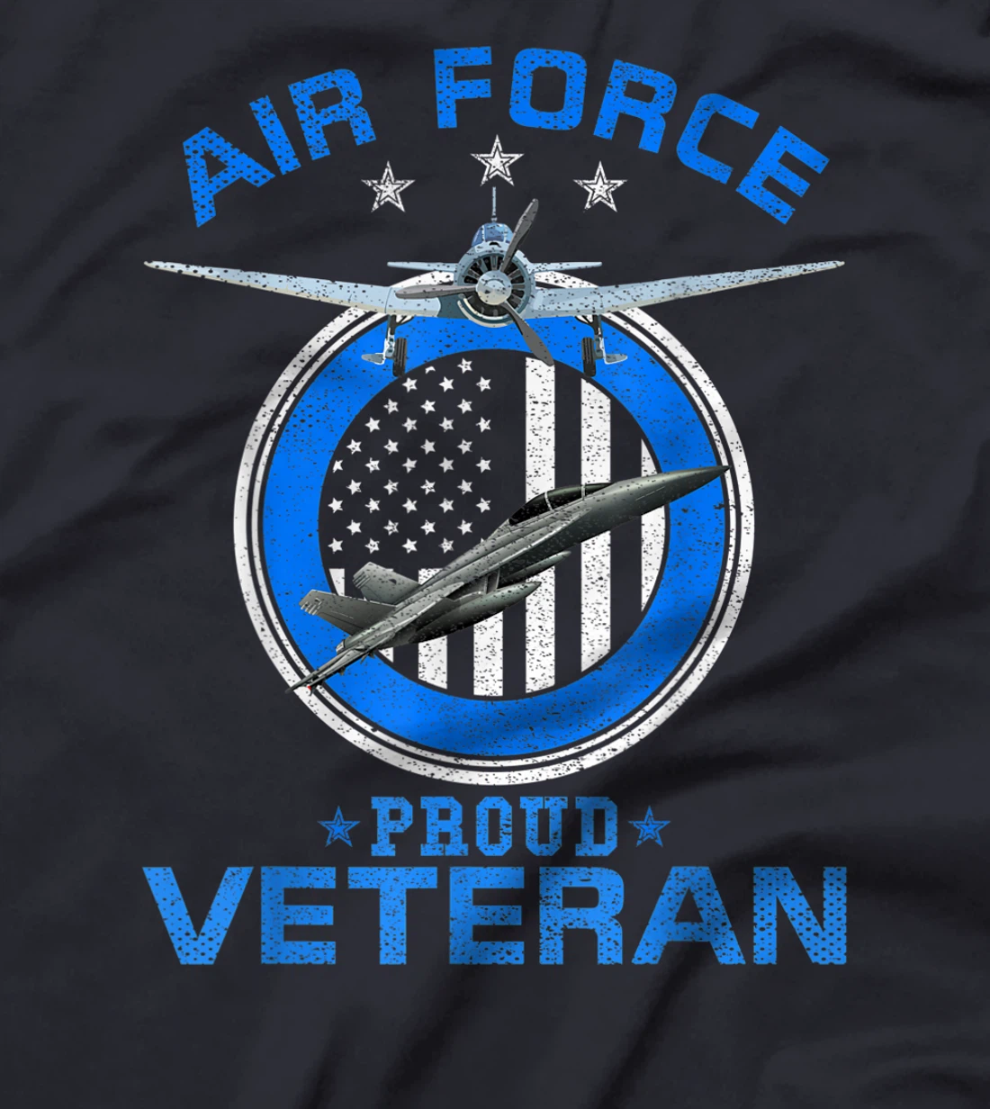 Vintage US Air Force Proud Veteran Funny U.S Military Gift T-Shirt