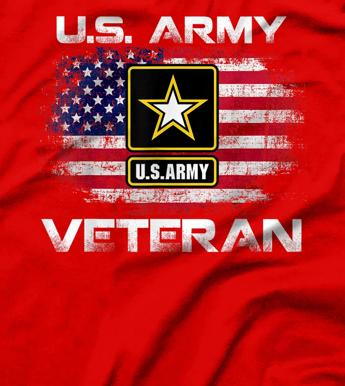 U.S Army Veteran United States USA Flag For Veteran Gift T-Shirt
