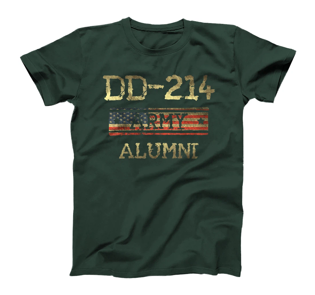 DD-214 US Army Alumni Vintage Veteran Retired Military Gift T-Shirt
