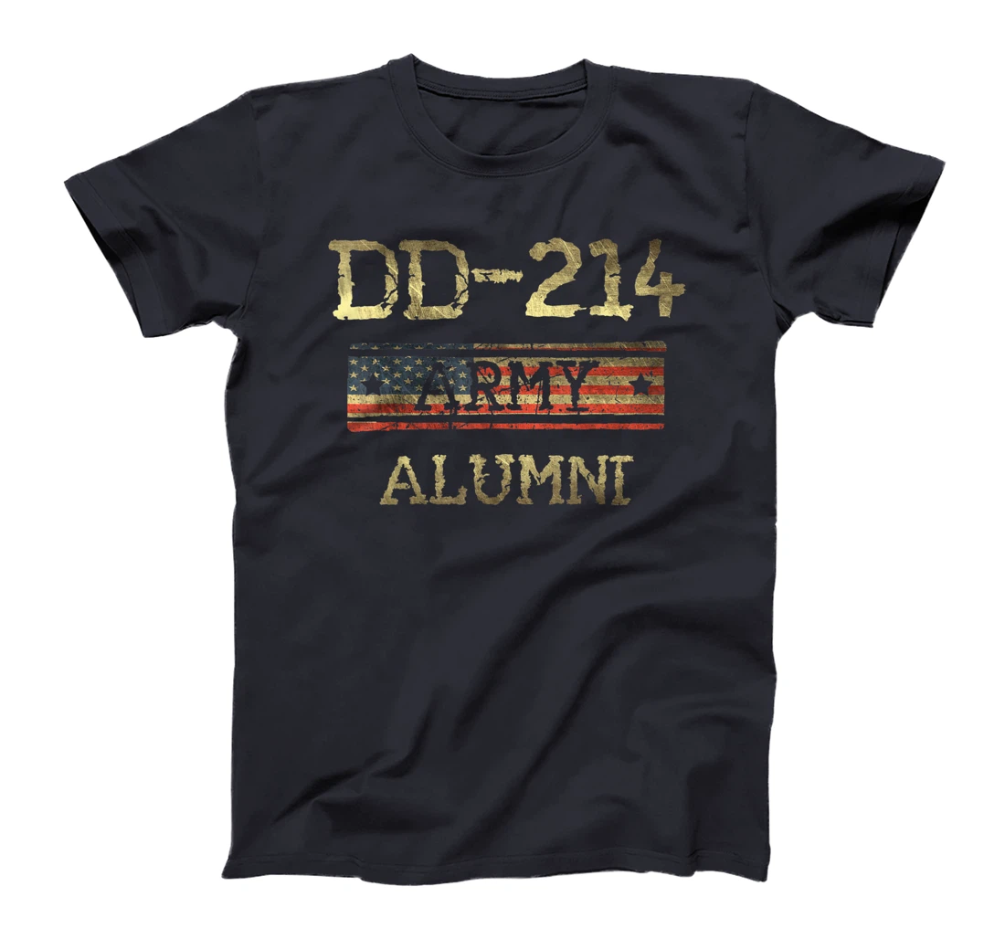 DD-214 US Army Alumni Vintage Veteran Retired Military Gift T-Shirt
