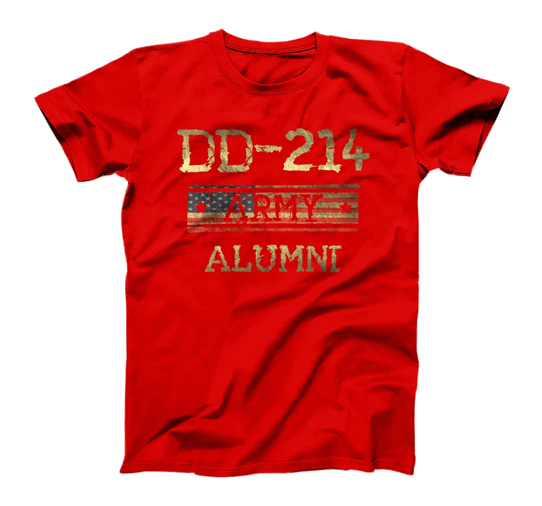 DD-214 US Army Alumni Vintage Veteran Retired Military Gift T-Shirt
