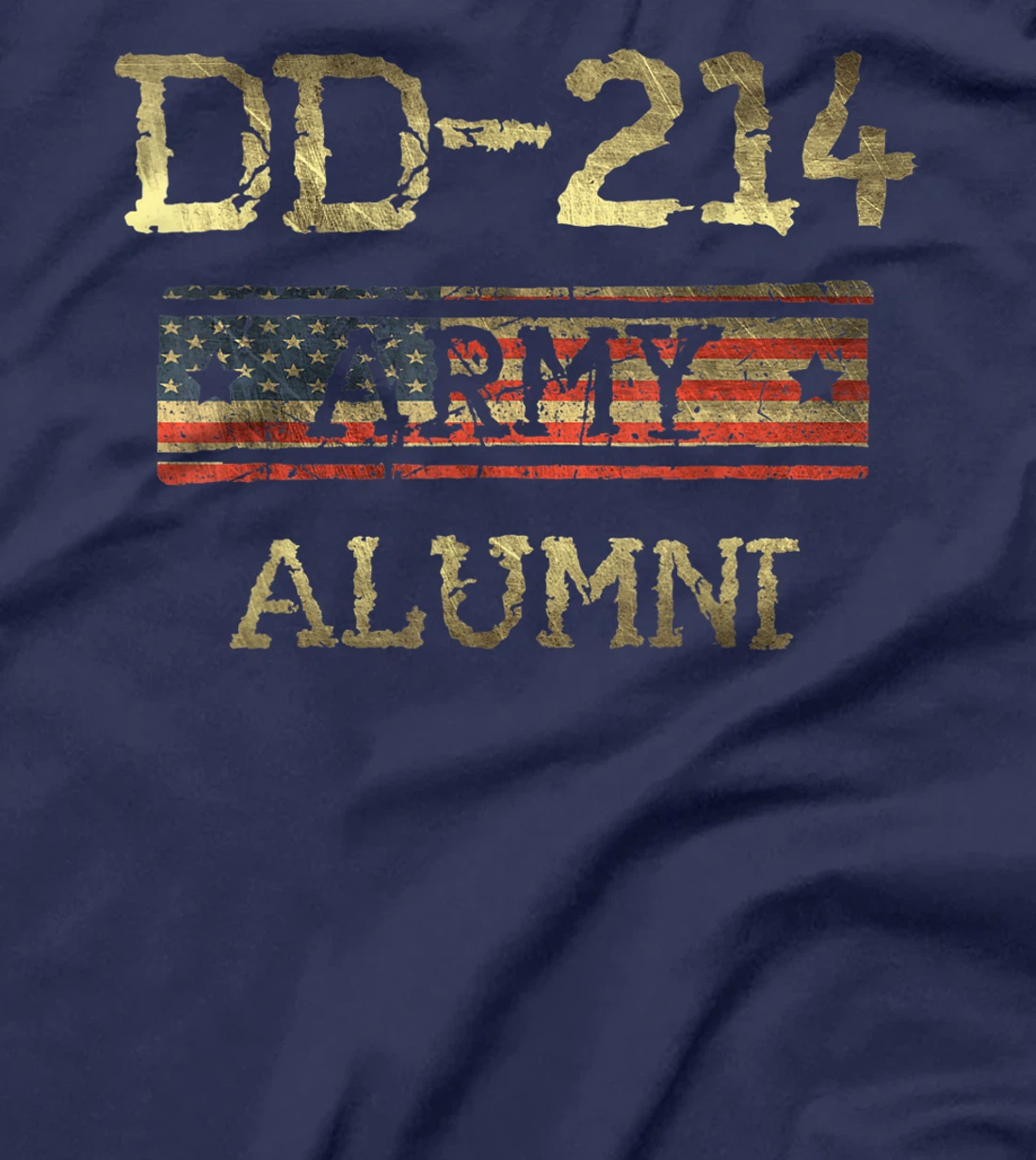DD-214 US Army Alumni Vintage Veteran Retired Military Gift T-Shirt