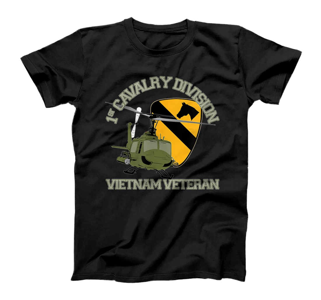 1st Cavalry Division Vietnam Veteran UH1 Gunship Veteran Day T-Shirt