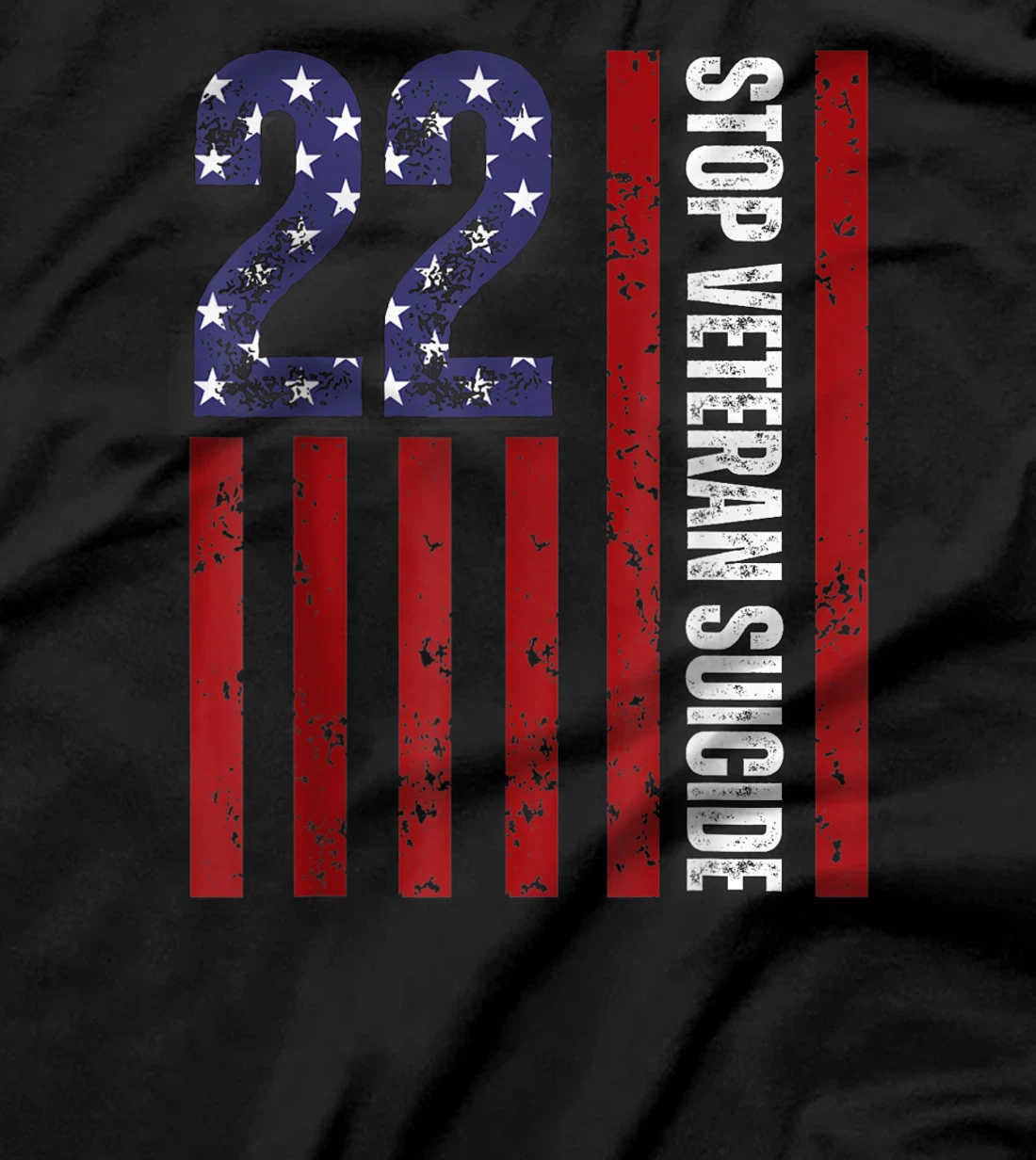 Stop Veteran Suicide Prevention Awareness 22 Veterans A Day T-Shirt