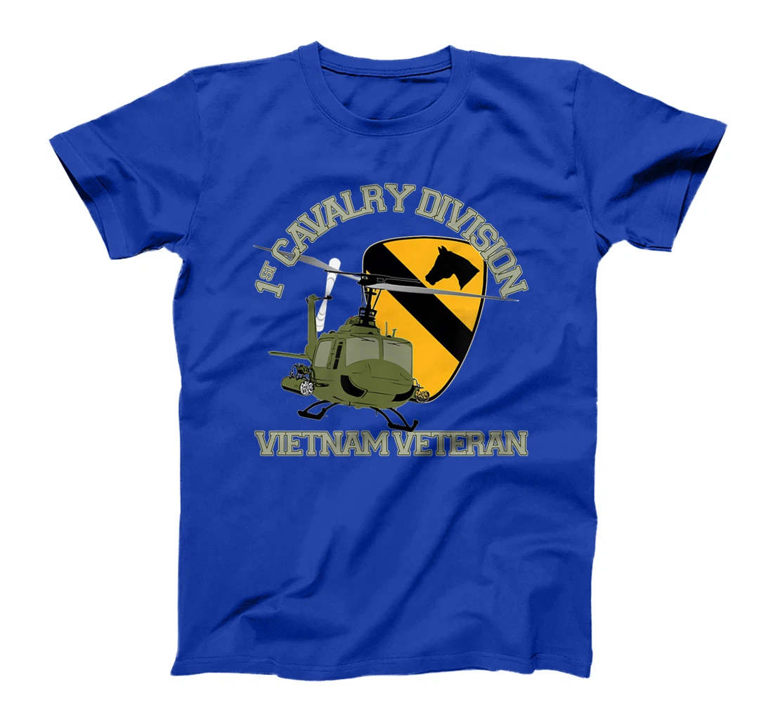 1st Cavalry Division Vietnam Veteran UH1 Gunship Veteran Day T-Shirt