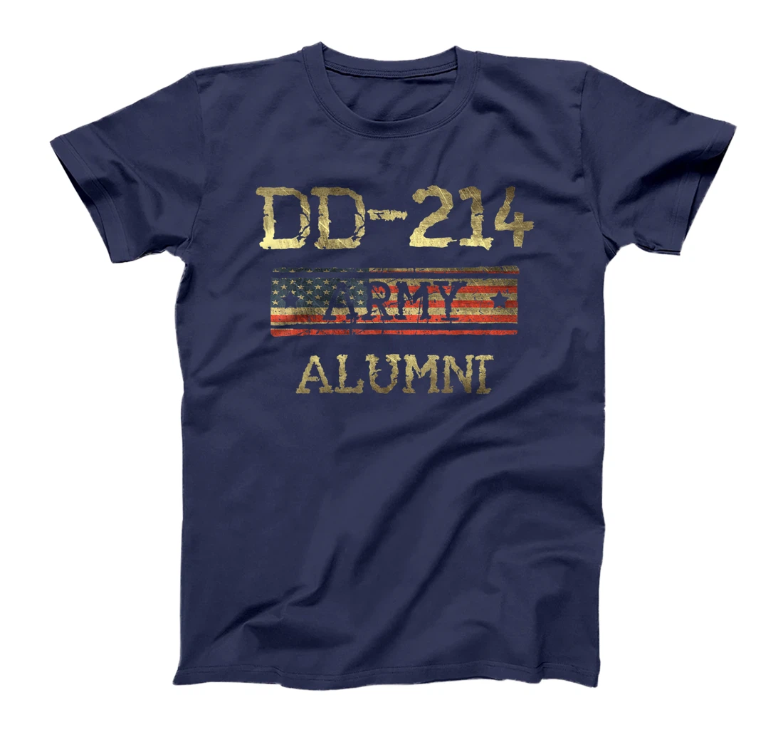 DD-214 US Army Alumni Vintage Veteran Retired Military Gift T-Shirt