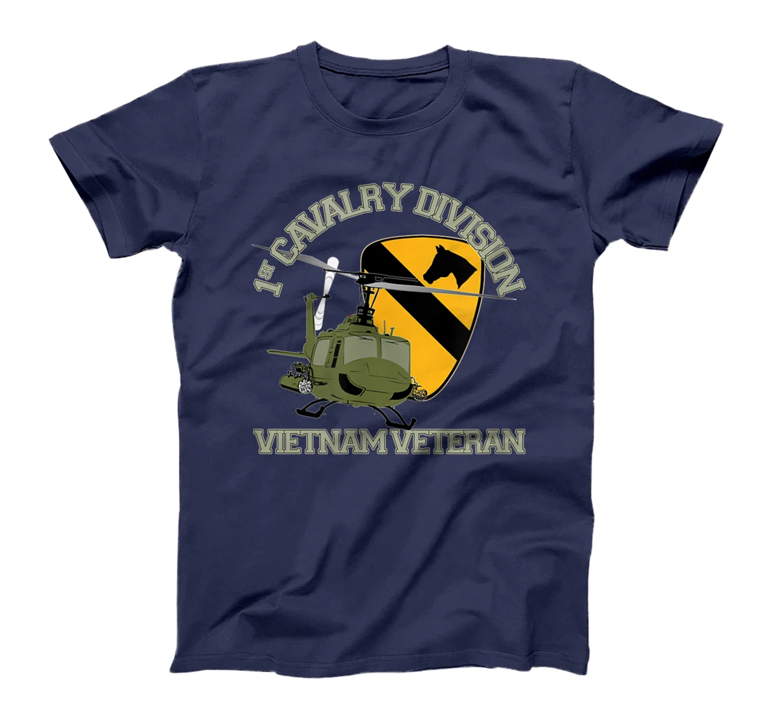 1st Cavalry Division Vietnam Veteran UH1 Gunship Veteran Day T-Shirt