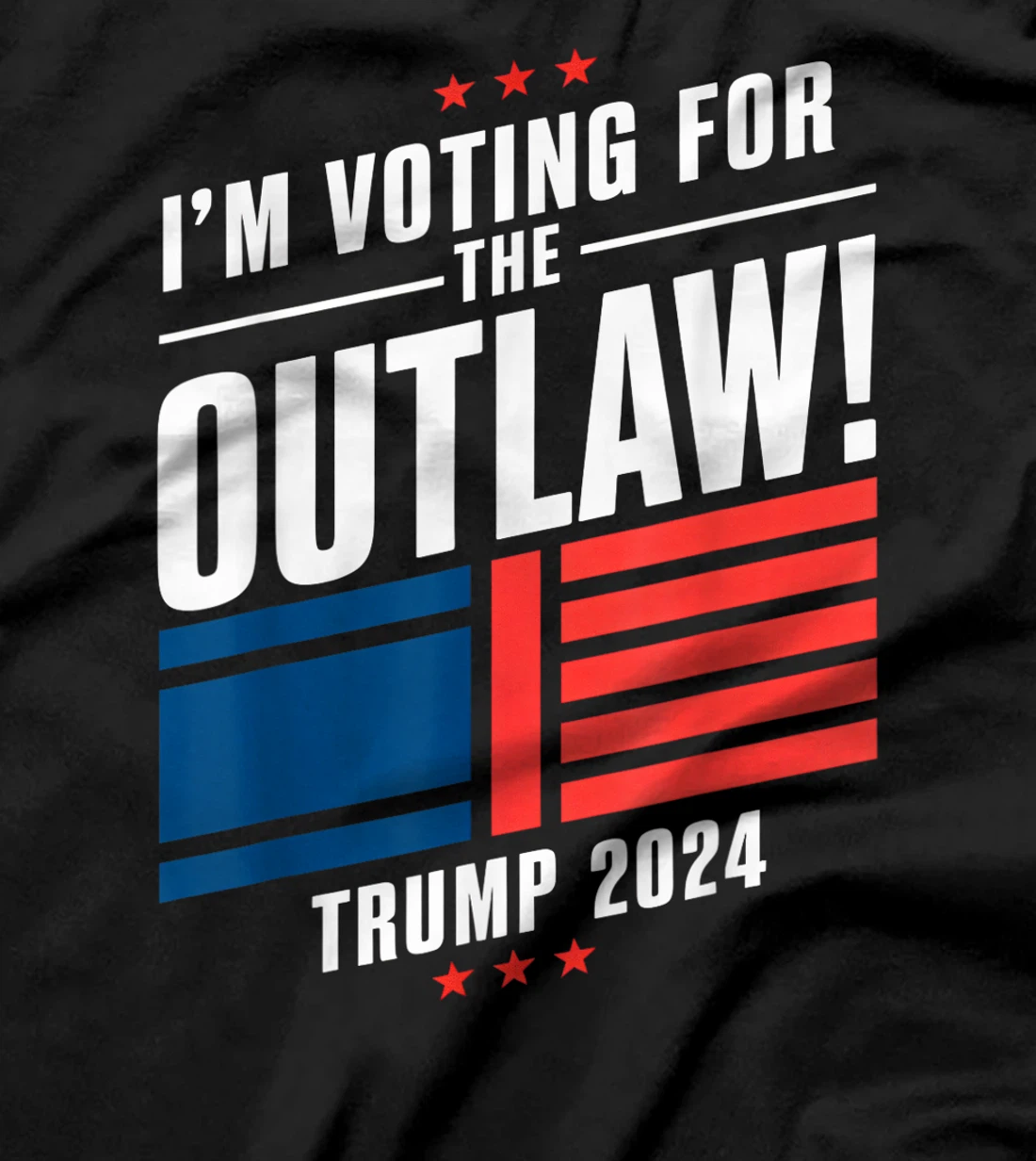 I'm Voting for The Outlaw Funny Pro Trump 2024 T-Shirt