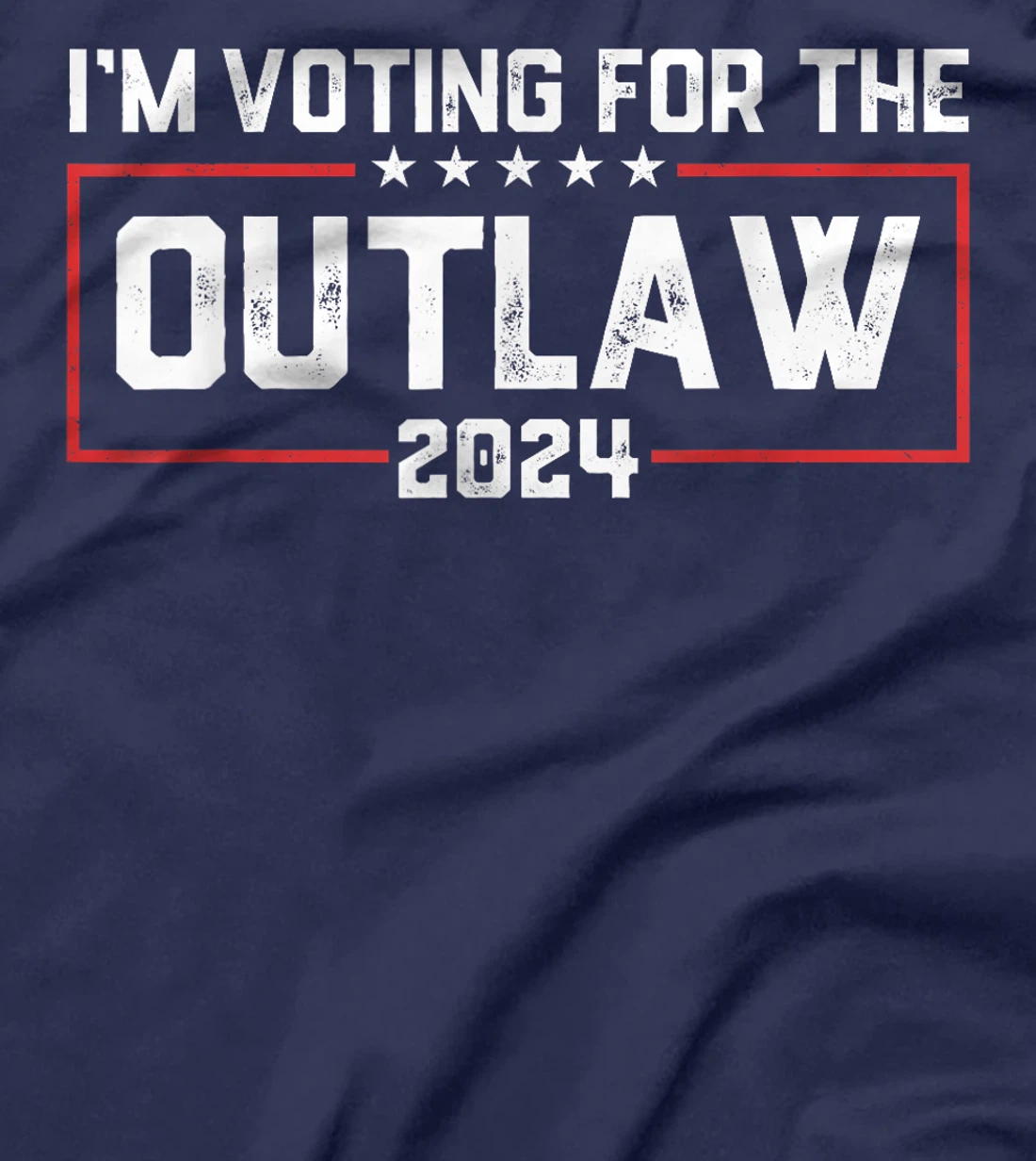 Womens Trump I'm Voting For The Outlaw 2024 Election MAGA Trump T-Shirt
