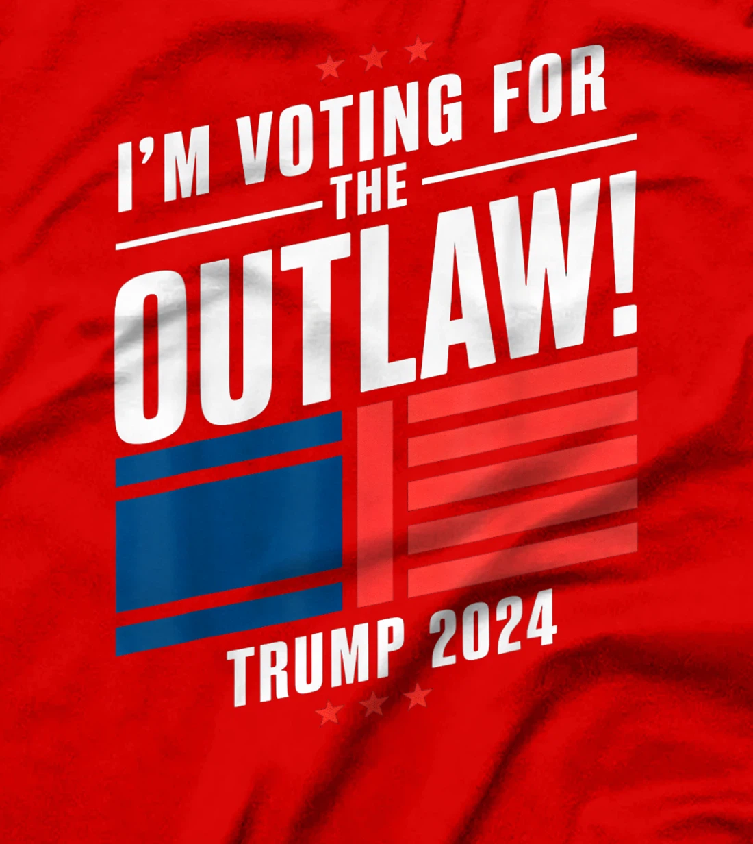 I'm Voting for The Outlaw Funny Pro Trump 2024 T-Shirt