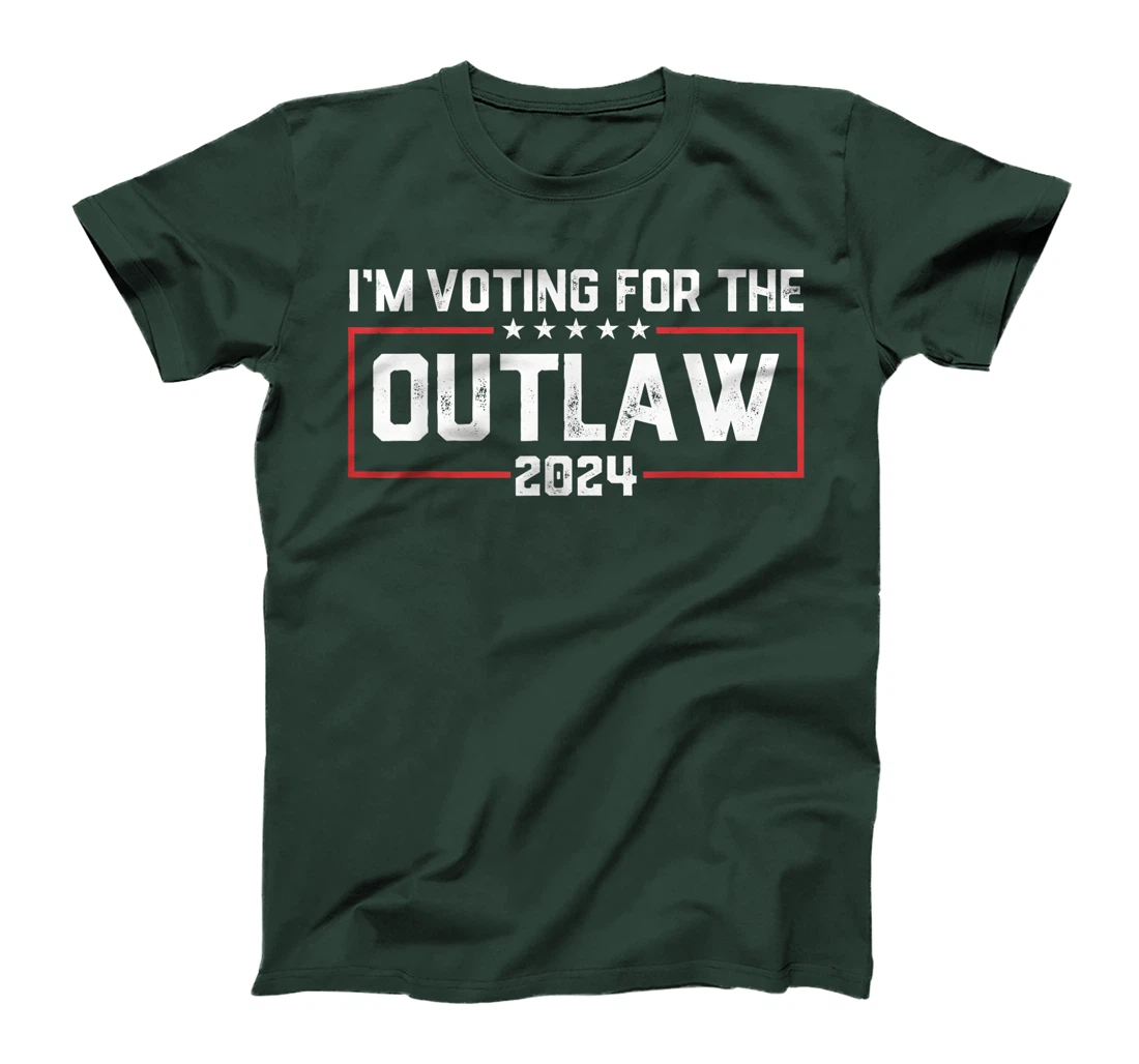 Womens Trump I'm Voting For The Outlaw 2024 Election MAGA Trump T-Shirt