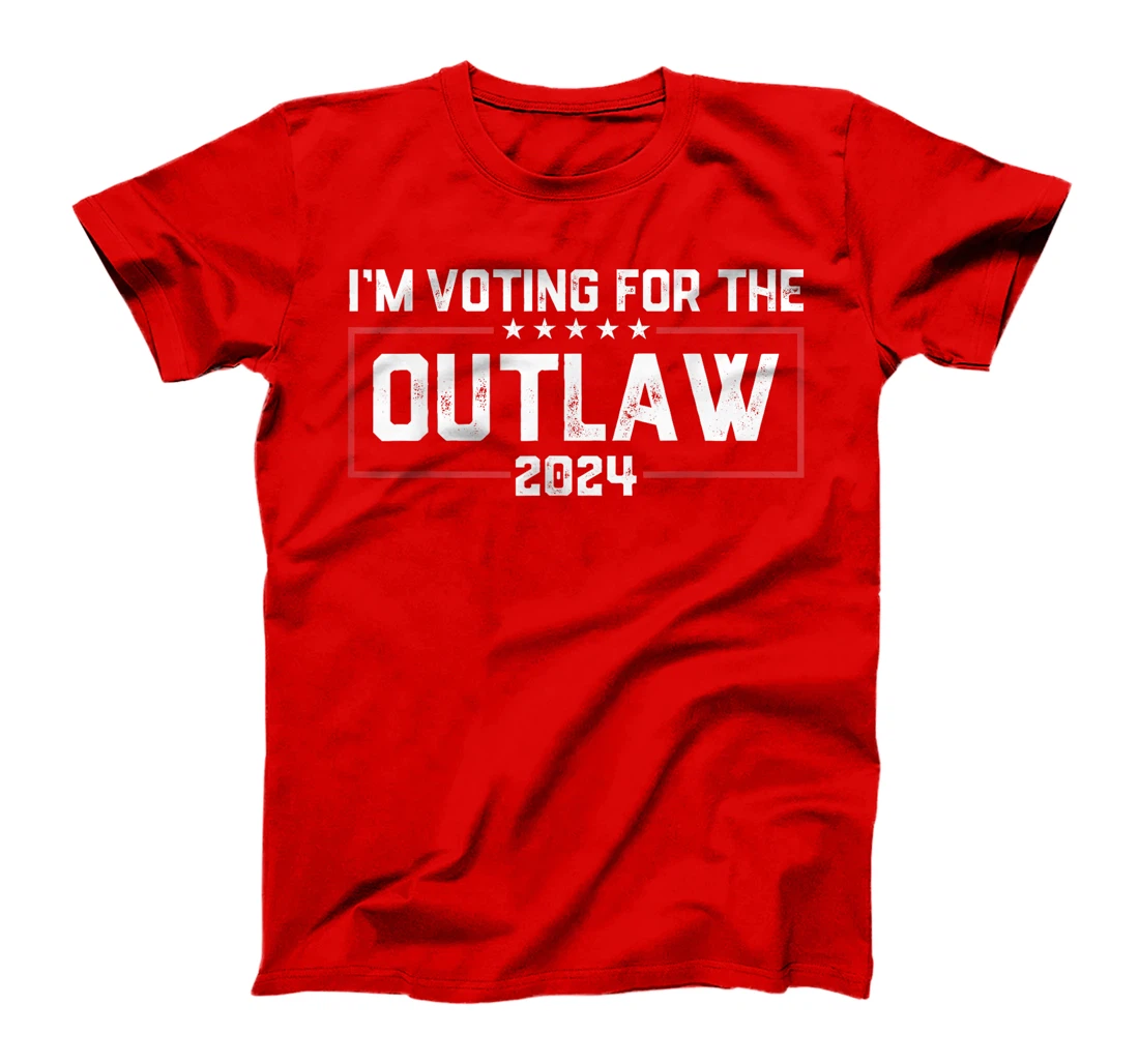 Womens Trump I'm Voting For The Outlaw 2024 Election MAGA Trump T-Shirt