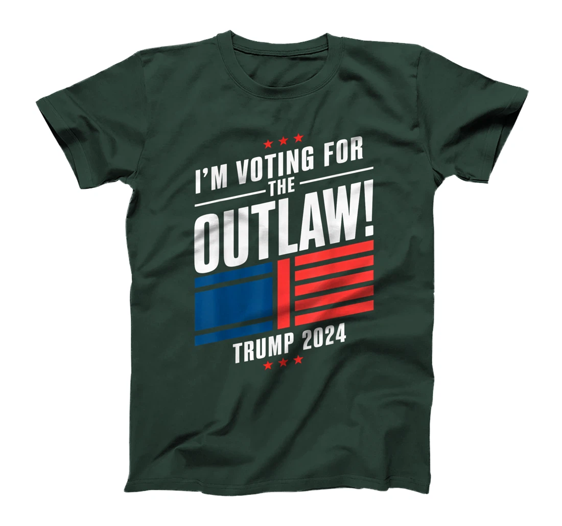 I'm Voting for The Outlaw Funny Pro Trump 2024 T-Shirt