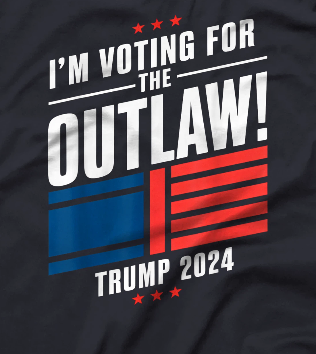 I'm Voting for The Outlaw Funny Pro Trump 2024 T-Shirt