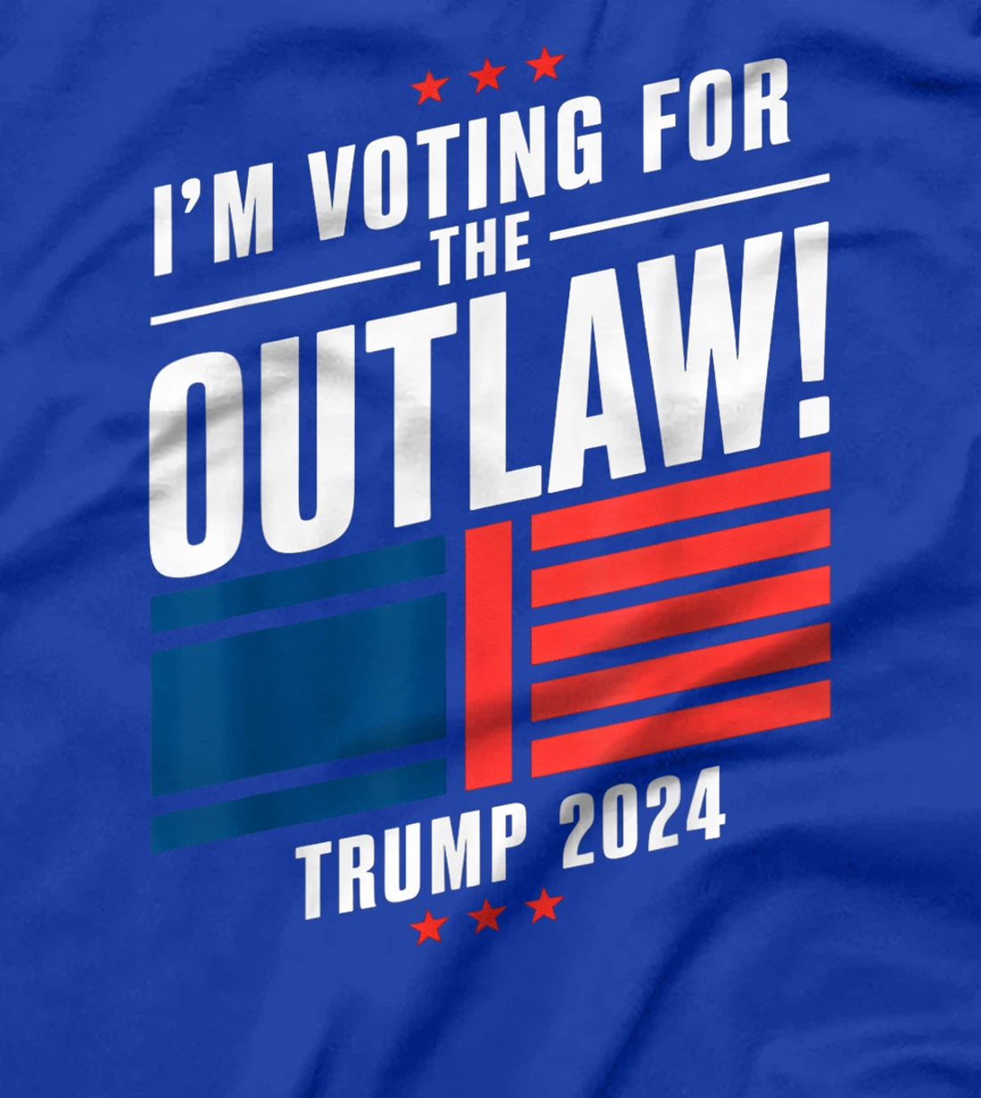 I'm Voting for The Outlaw Funny Pro Trump 2024 T-Shirt
