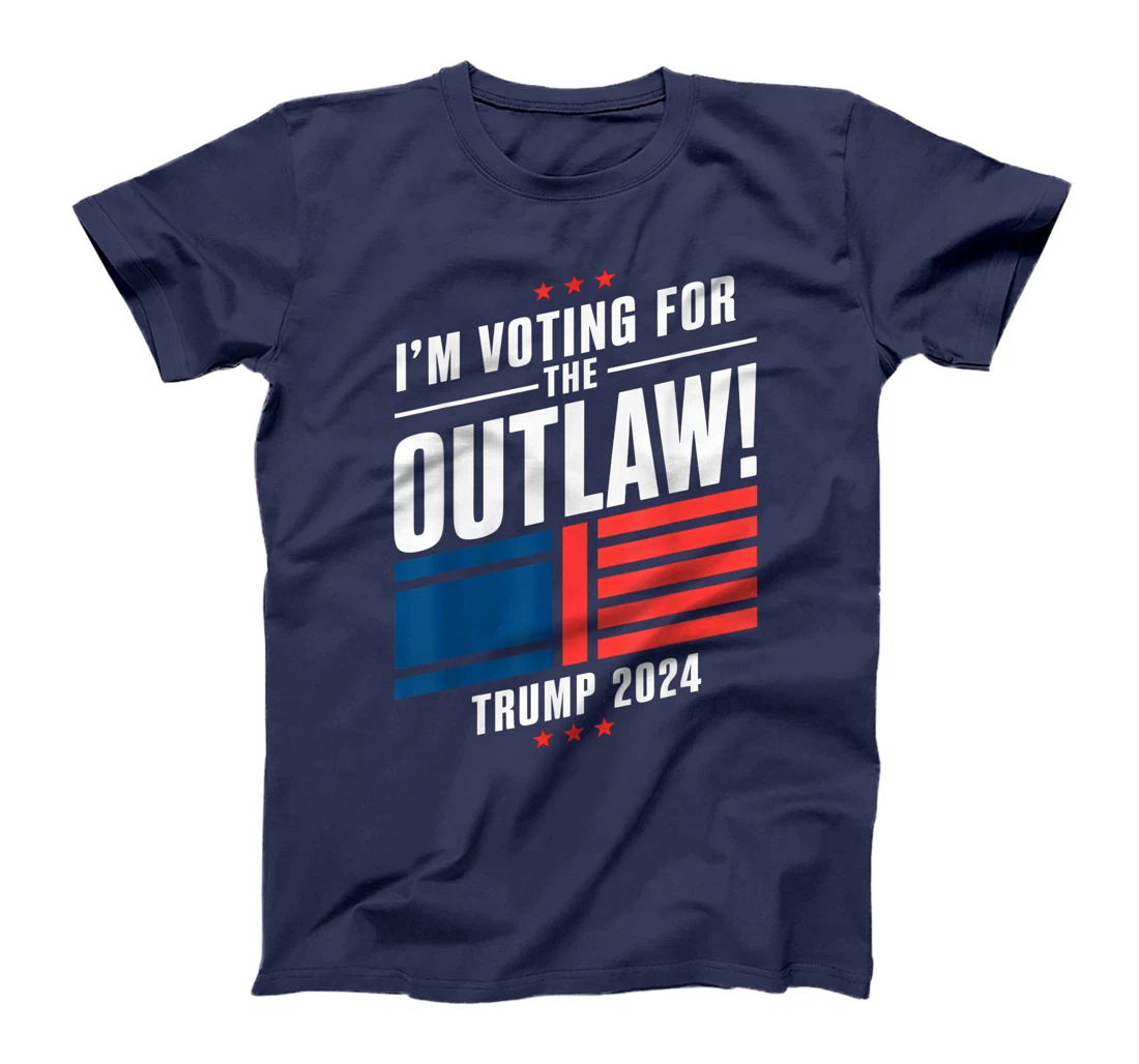 I'm Voting for The Outlaw Funny Pro Trump 2024 T-Shirt