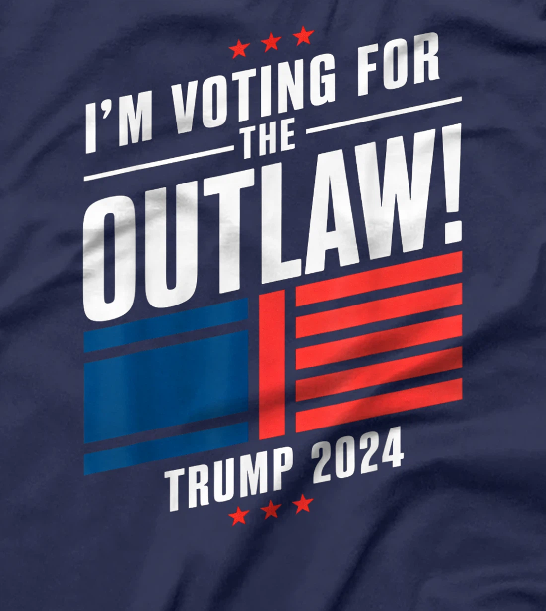 I'm Voting for The Outlaw Funny Pro Trump 2024 T-Shirt