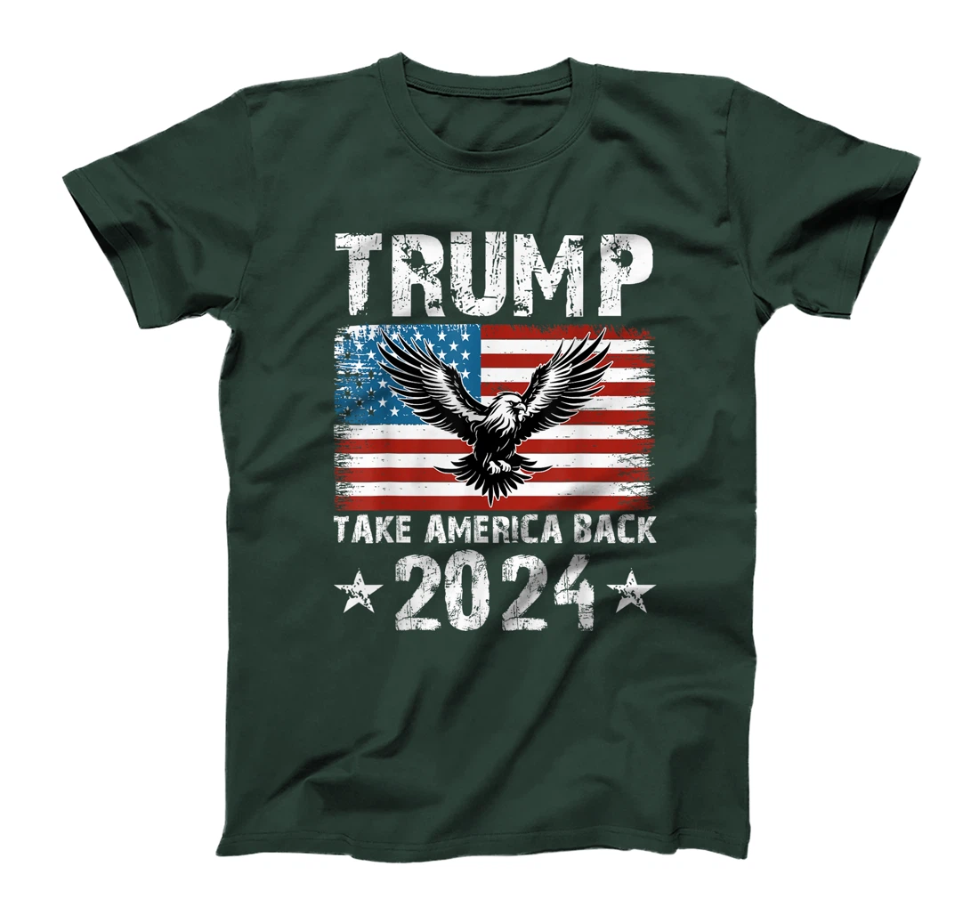 Take America Back American Flag Trump 2024 Men Women Gifts T-Shirt