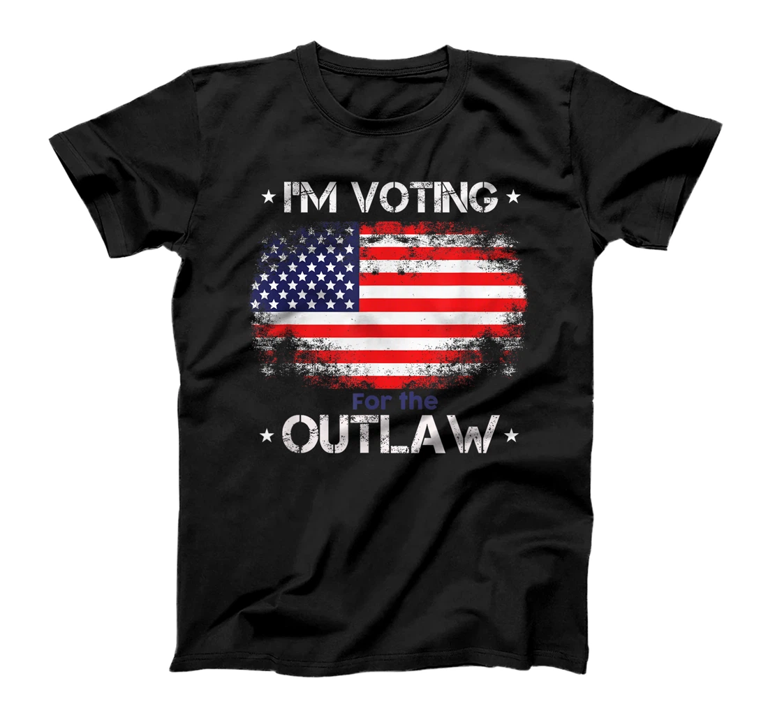 I'm Voting For The Outlaw Funny Pro Trump 2024 Election T-Shirt
