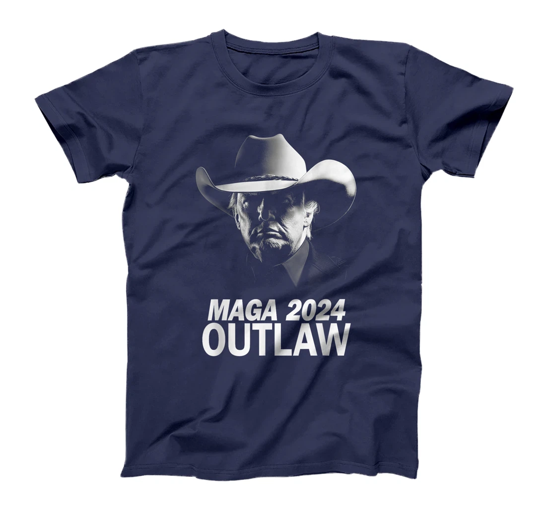 Funny Trump Cowboy MAGA 2024 I'm Voting For The Outlaw T-Shirt