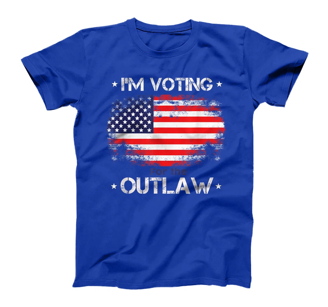 I'm Voting For The Outlaw Funny Pro Trump 2024 Election T-Shirt