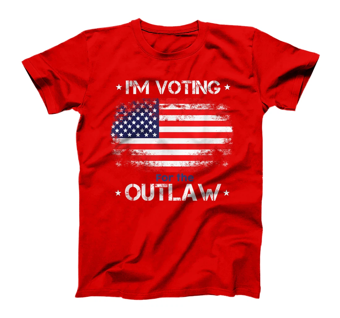 I'm Voting For The Outlaw Funny Pro Trump 2024 Election T-Shirt