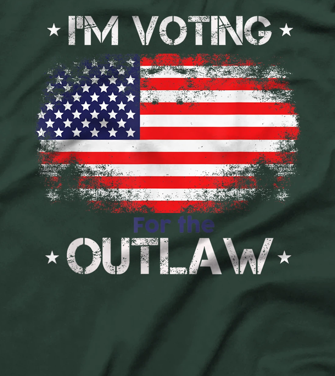 I'm Voting For The Outlaw Funny Pro Trump 2024 Election T-Shirt
