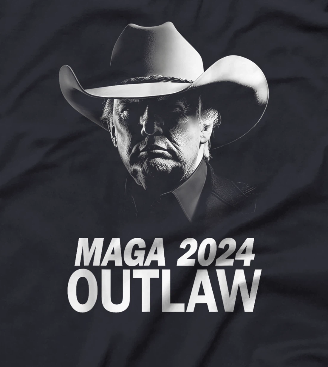 Funny Trump Cowboy MAGA 2024 I'm Voting For The Outlaw T-Shirt