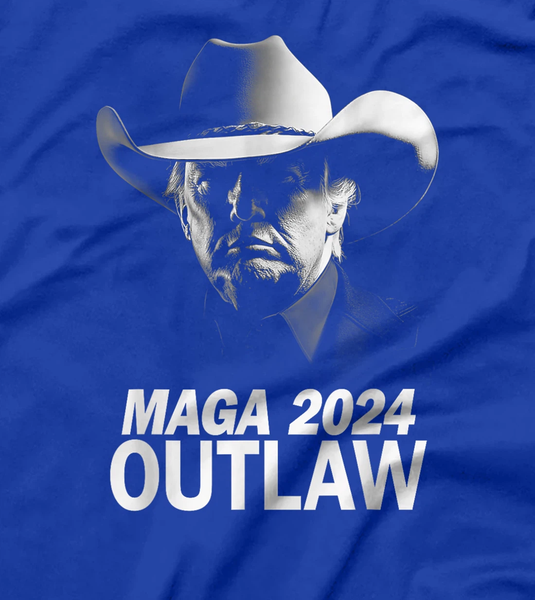 Funny Trump Cowboy MAGA 2024 I'm Voting For The Outlaw T-Shirt