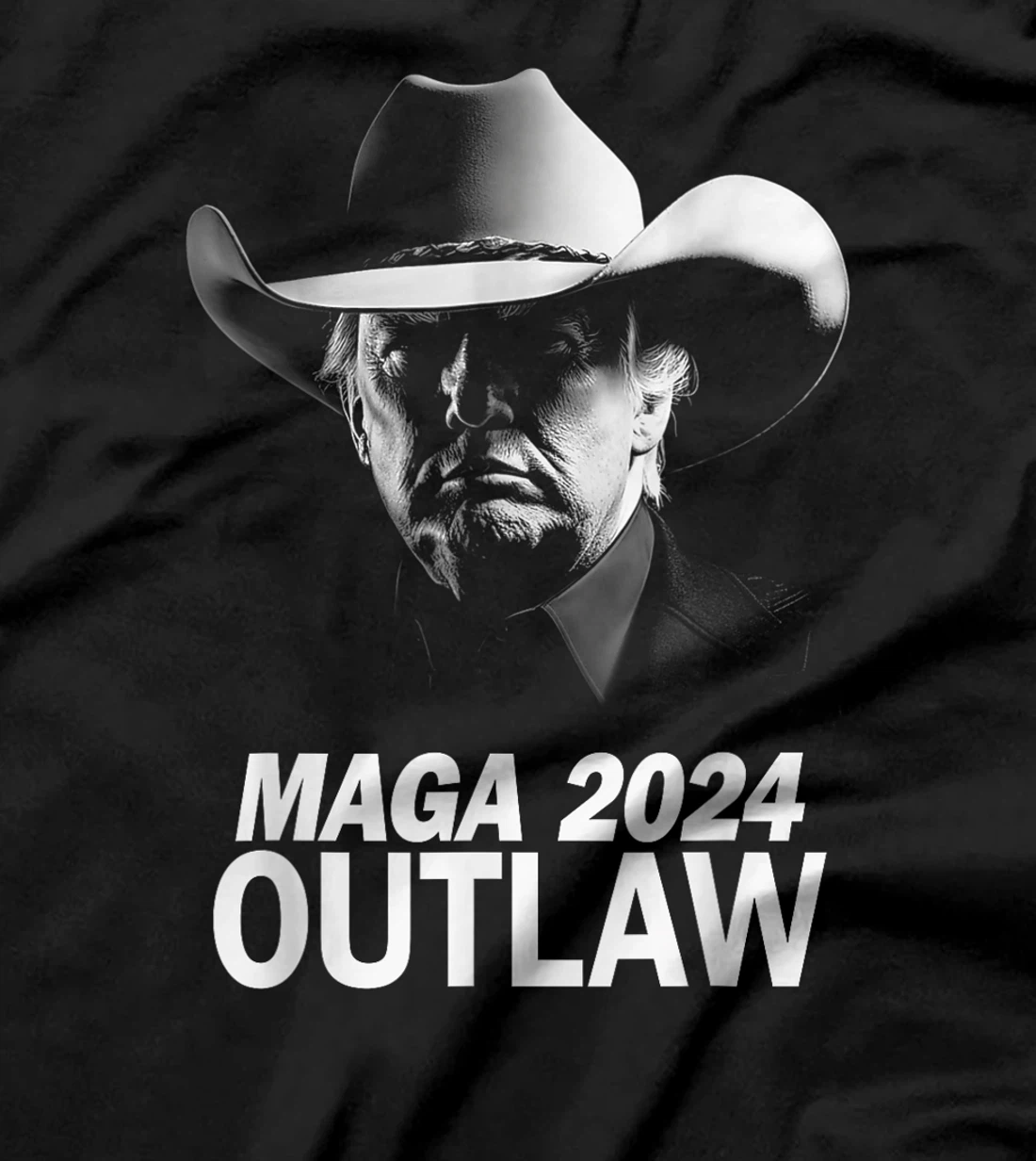 Funny Trump Cowboy MAGA 2024 I'm Voting For The Outlaw T-Shirt