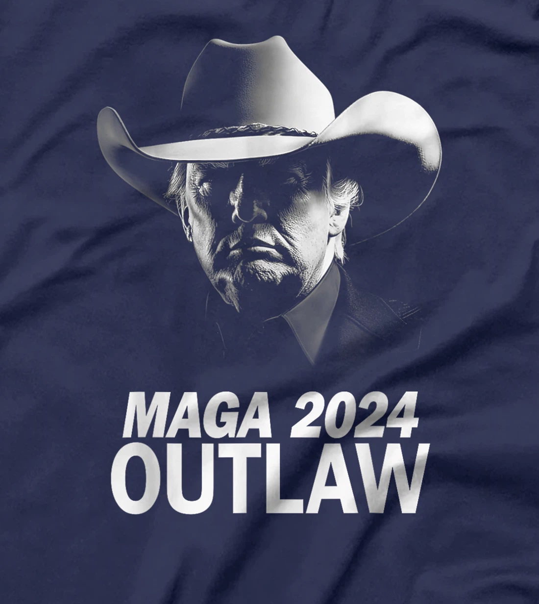 Funny Trump Cowboy MAGA 2024 I'm Voting For The Outlaw T-Shirt