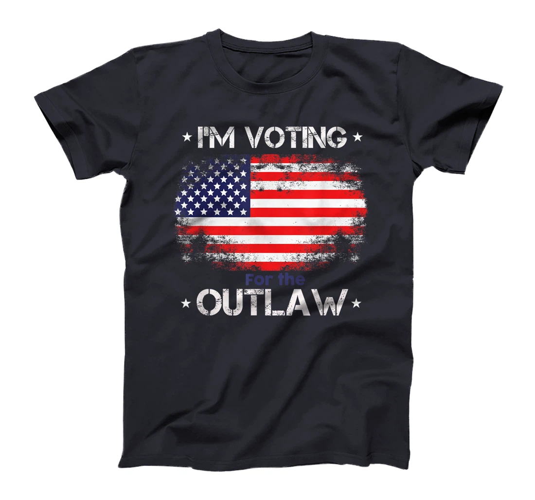 I'm Voting For The Outlaw Funny Pro Trump 2024 Election T-Shirt