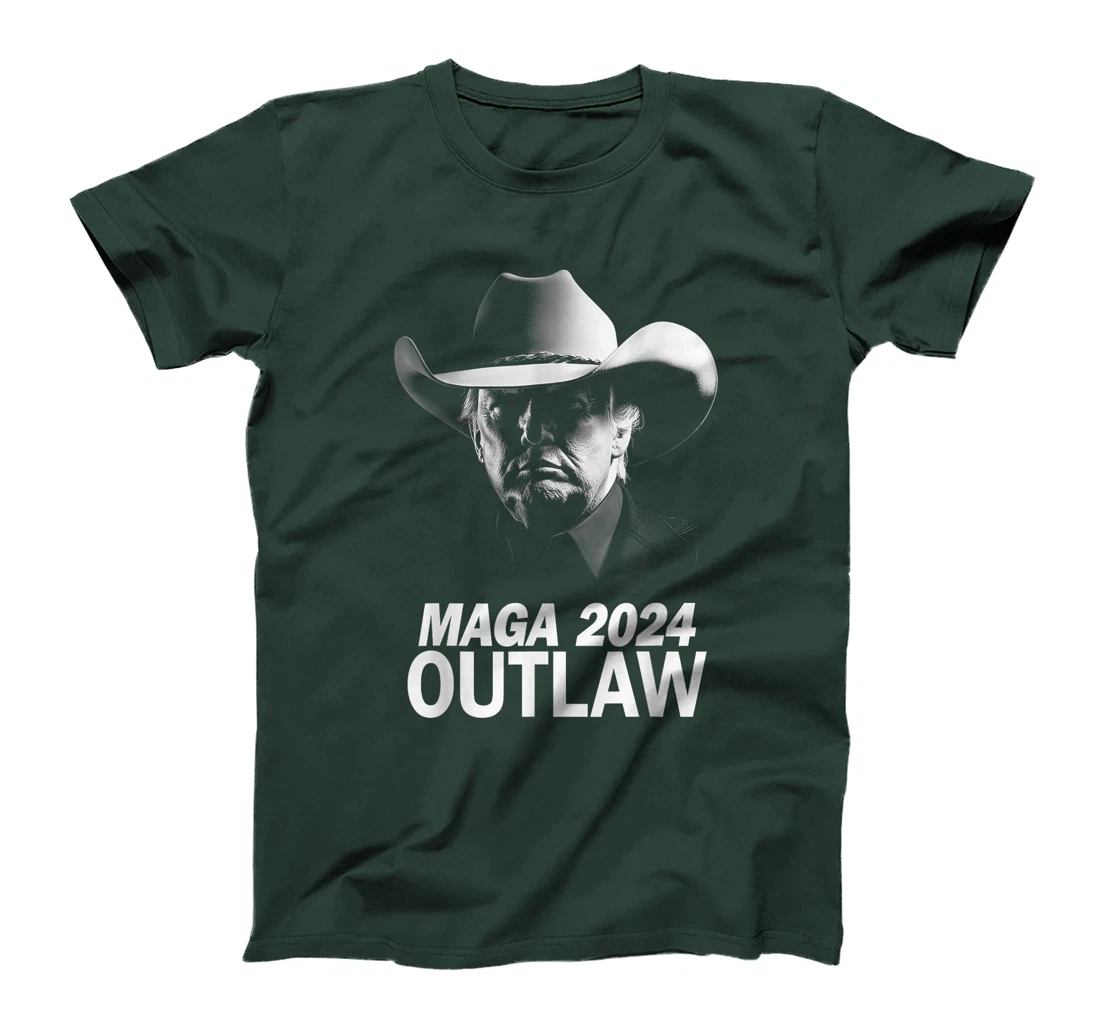 Funny Trump Cowboy MAGA 2024 I'm Voting For The Outlaw T-Shirt