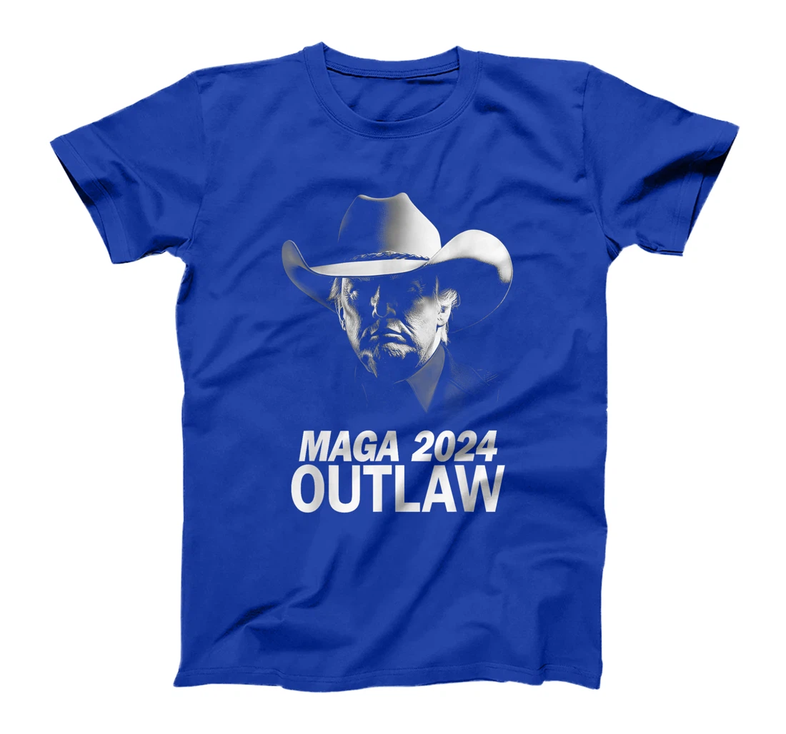 Funny Trump Cowboy MAGA 2024 I'm Voting For The Outlaw T-Shirt