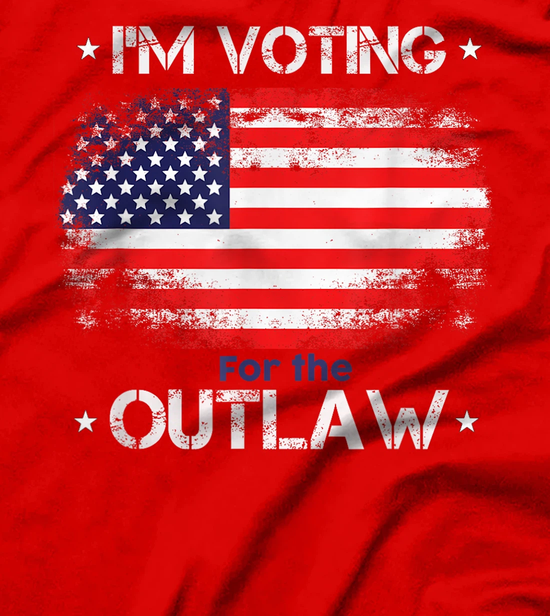 I'm Voting For The Outlaw Funny Pro Trump 2024 Election T-Shirt