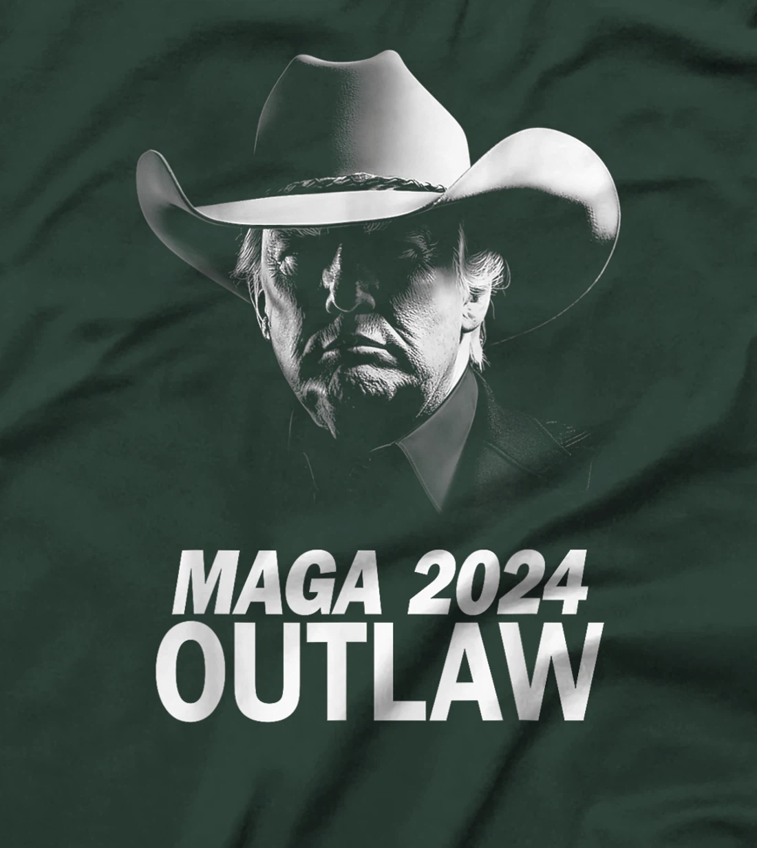 Funny Trump Cowboy MAGA 2024 I'm Voting For The Outlaw T-Shirt